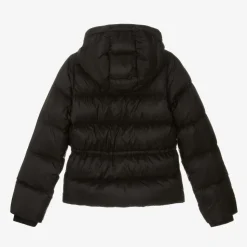 Girls Black Down Puffer Coat