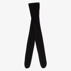 Girls Black Glitter Tights