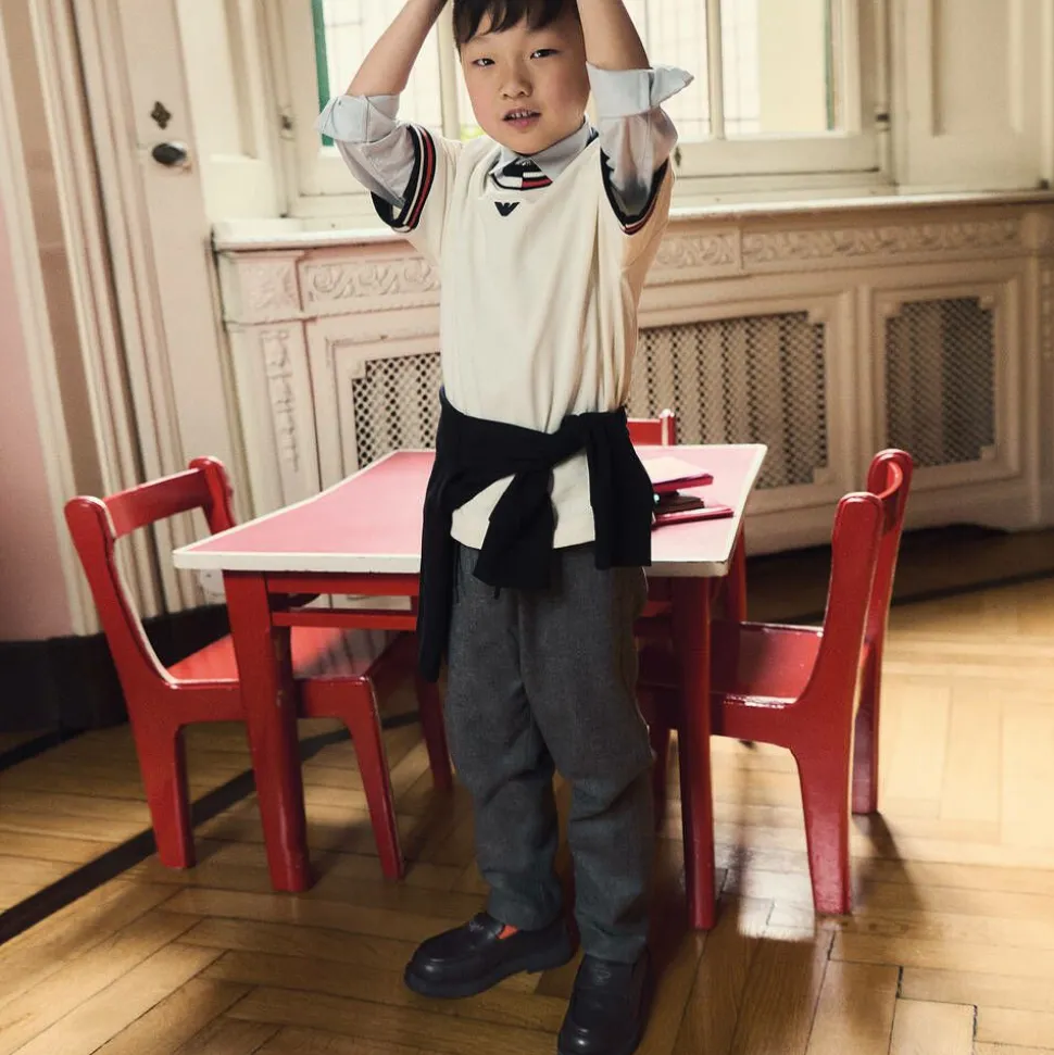 Girls Black Leather Loafers