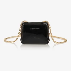 Girls Black Mini Shoulder Bag (8cm)