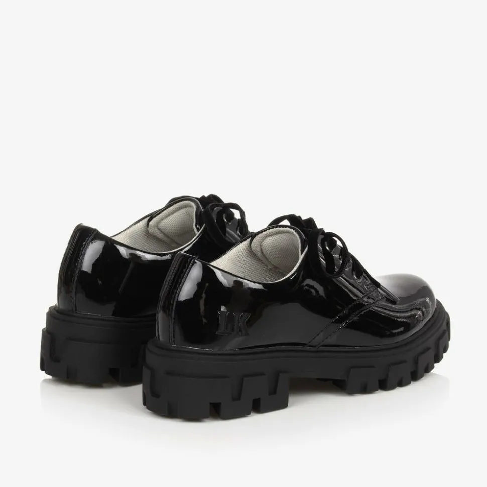 Girls Black Patent Leather Shoes