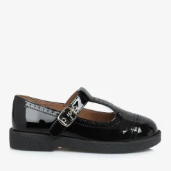 Girls Black Patent Leather Shoes