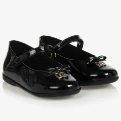 Girls Black Patent Leather Shoes