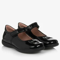 Girls Black Patent Leather Pumps