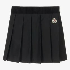 Girls Black Pleated Skirt