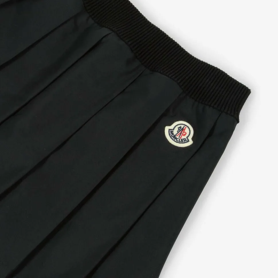 Girls Black Pleated Skirt