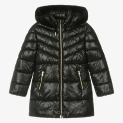 Girls Black Puffer Coat