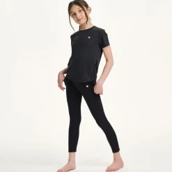 Girls Black Sports Leggings