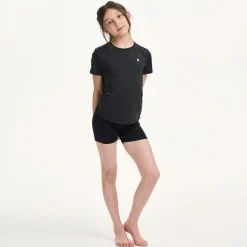 Girls Black Sports Shorts