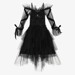 Girls Black Tulle Tutu Dress