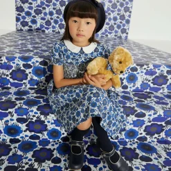 Girls Blue & Gold Shoes