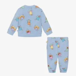 Girls Blue Cotton Fairies Tracksuit