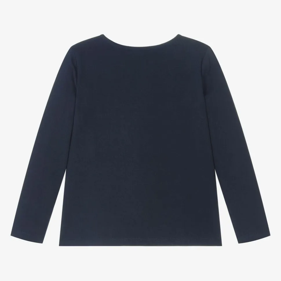 Girls Blue Cotton Jungle Top