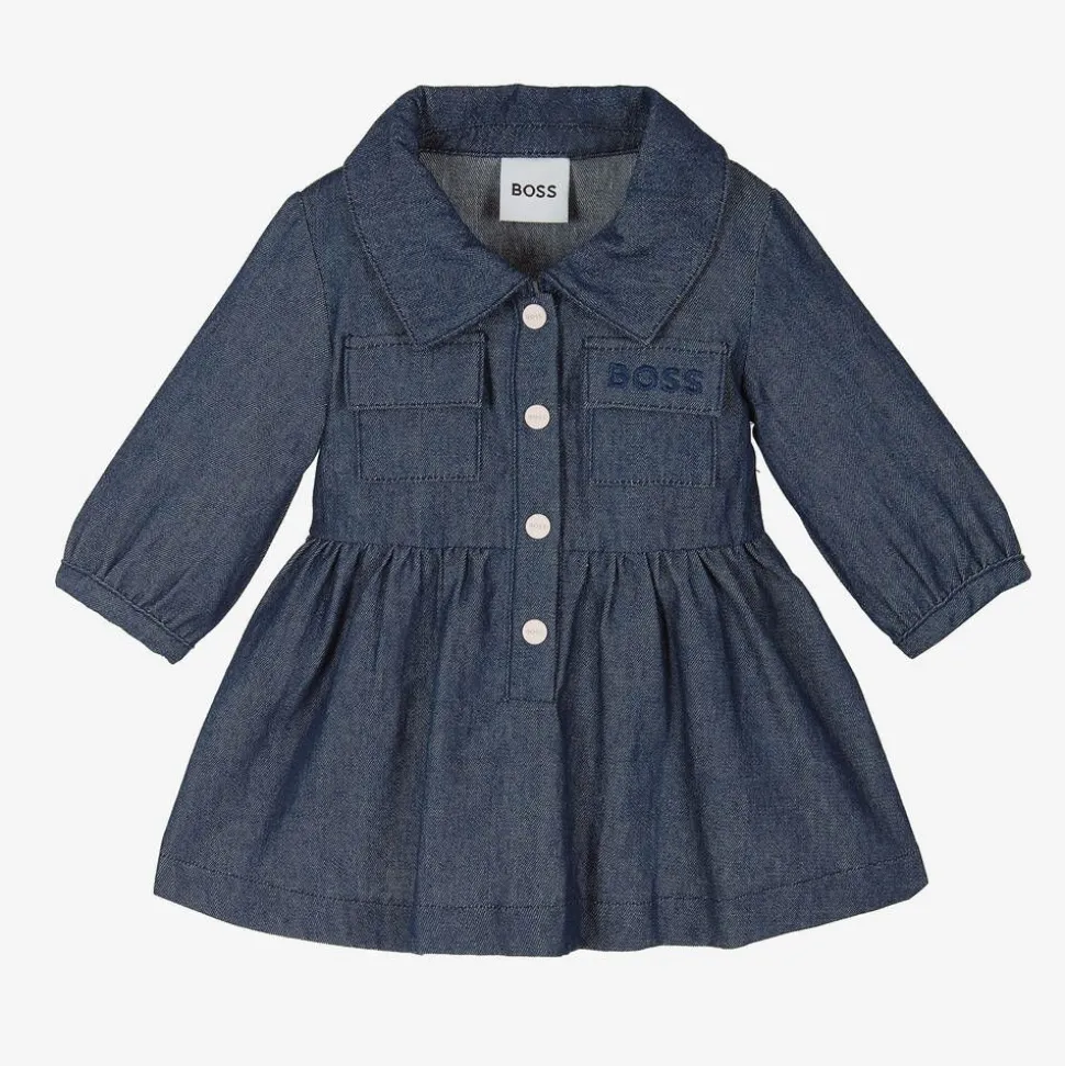 Girls Blue Denim Dress