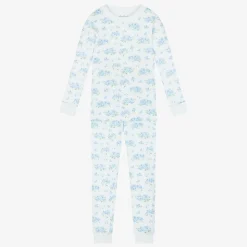 Girls Blue Heavenly Hydrangeas Cotton Pyjamas