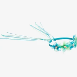 Girls Blue Mermaid Garland Hairband