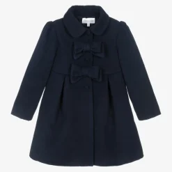 Girls Blue Traditional Felted Coat