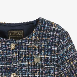 Girls Blue Tweed Jacket