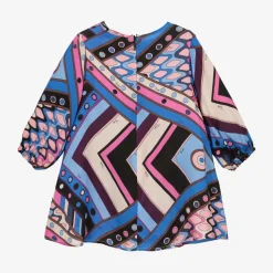 Girls Blue Viscose Vivara Dress