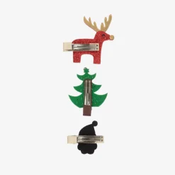 Girls Christmas Hair Clips (3 Pack)