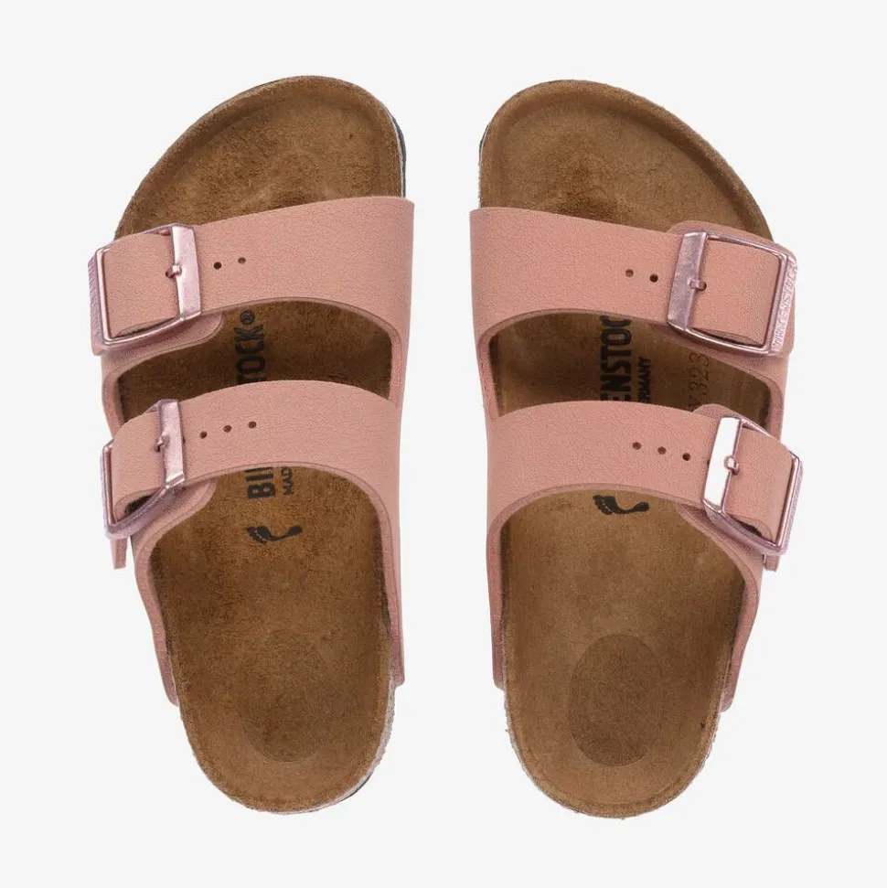 Girls Dusky Pink Buckle Sandals