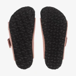 Girls Dusky Pink Buckle Sandals