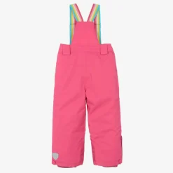 Girls Fuchsia Pink Ski Salopettes