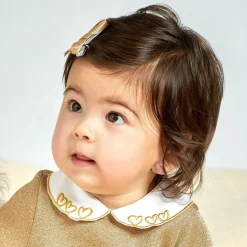 Girls Glittery Gold Hair Clips (2 Pack)