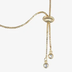 Girls Gold & Ivory Clover Bracelet