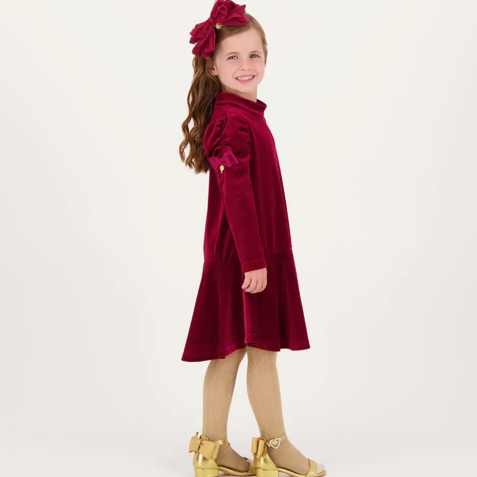 Girls Gold Bow Sandals