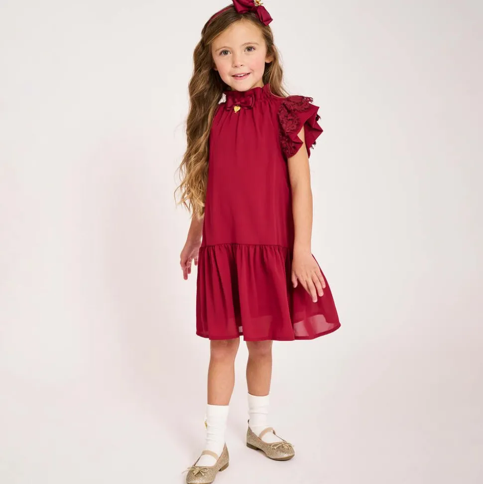 Girls Gold Glittery Ballerina Flats