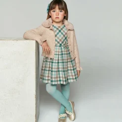 Girls Gold Knitted Cardigan