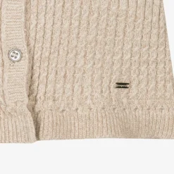 Girls Gold Knitted Cardigan