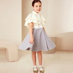 Girls Gold Mary Jane Pumps