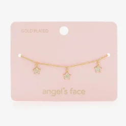 Girls Gold Plated Star Bracelet (19cm)