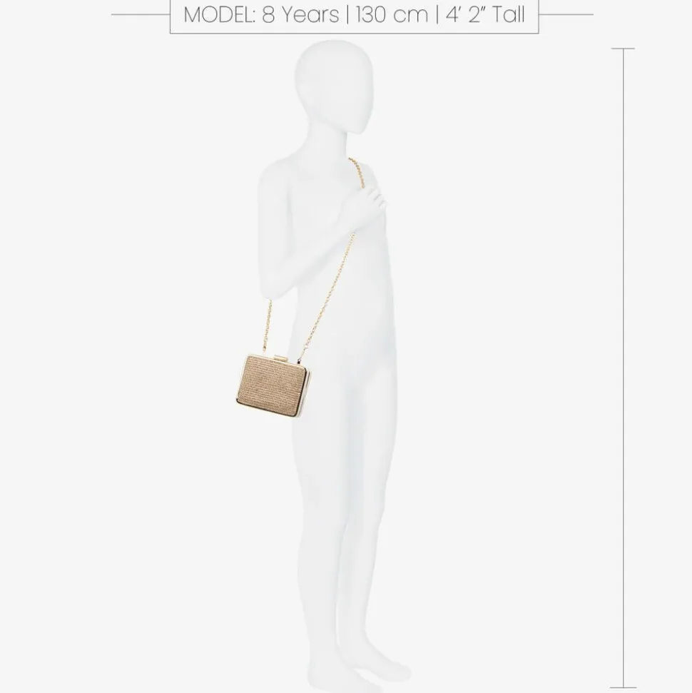 Girls Gold Rectangular Bag (12cm)