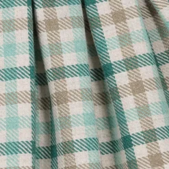 Girls Green Check Dress