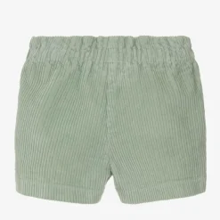 Girls Green Corduroy Shorts