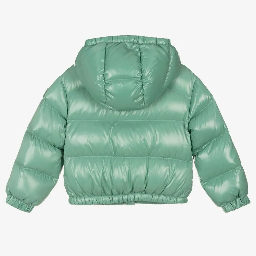 Girls Green Down Padded Jacket