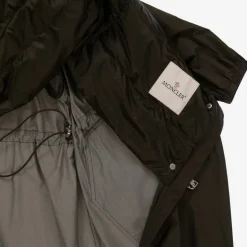 Girls Green Down Parka Coat