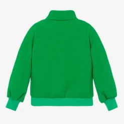 Girls Green Jacquard Jacket