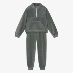 Girls Grey Corduroy Tracksuit