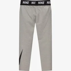 Girls Grey Dri Fit Leggings