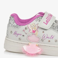 Girls Grey Fairy Light-Up Trainers