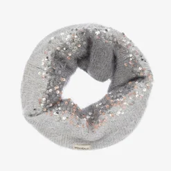 Girls Grey Knitted Snood