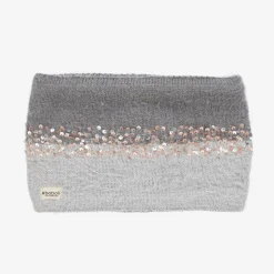 Girls Grey Knitted Snood