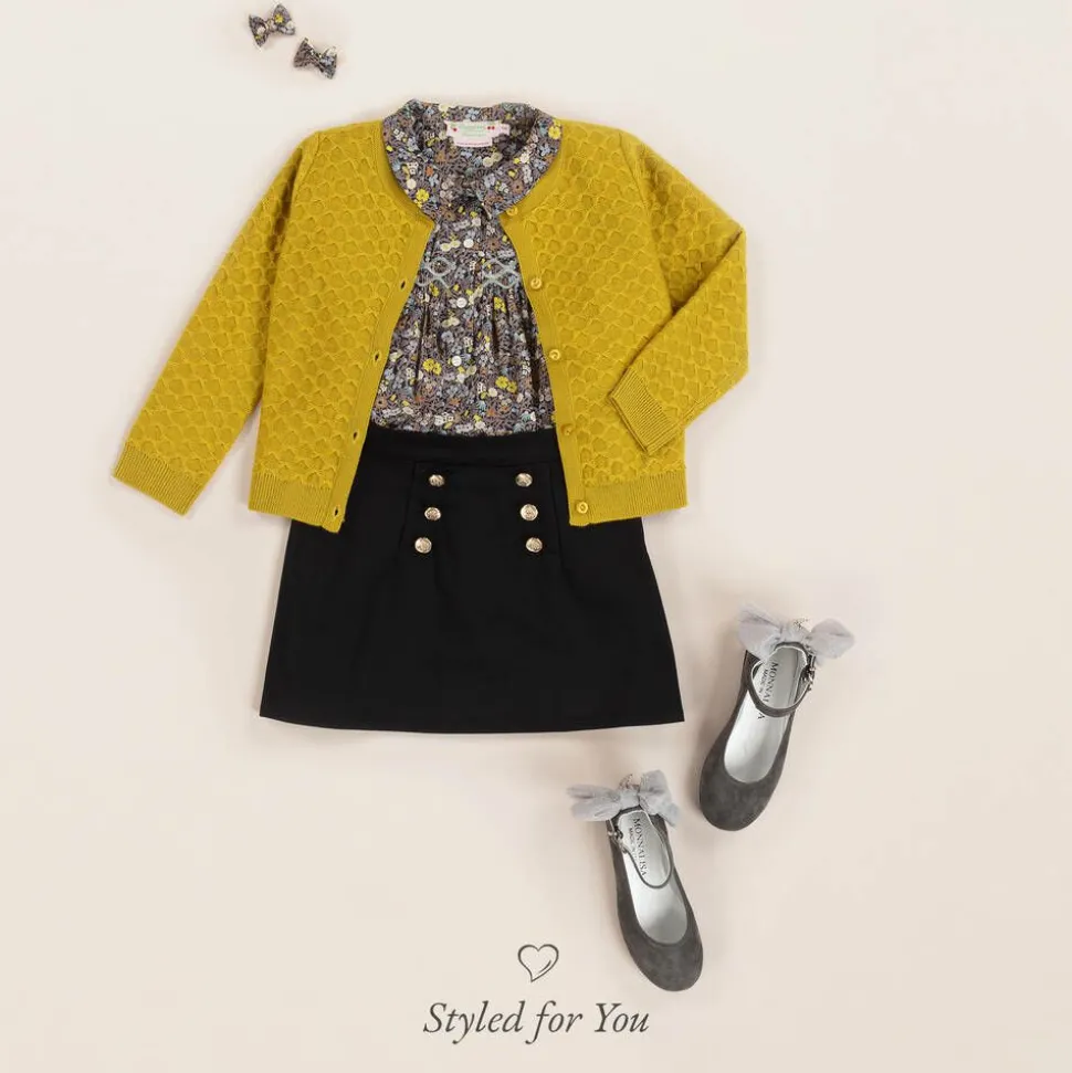 Girls Grey Suede Leather Bow Shoes