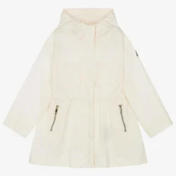Girls Ivory Adeola Hooded Coat