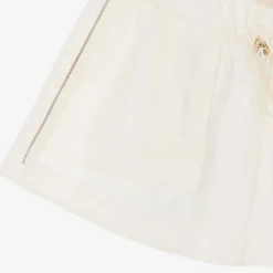 Girls Ivory Adeola Hooded Coat