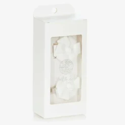 Girls Ivory & Gold Headband & Hair Clip